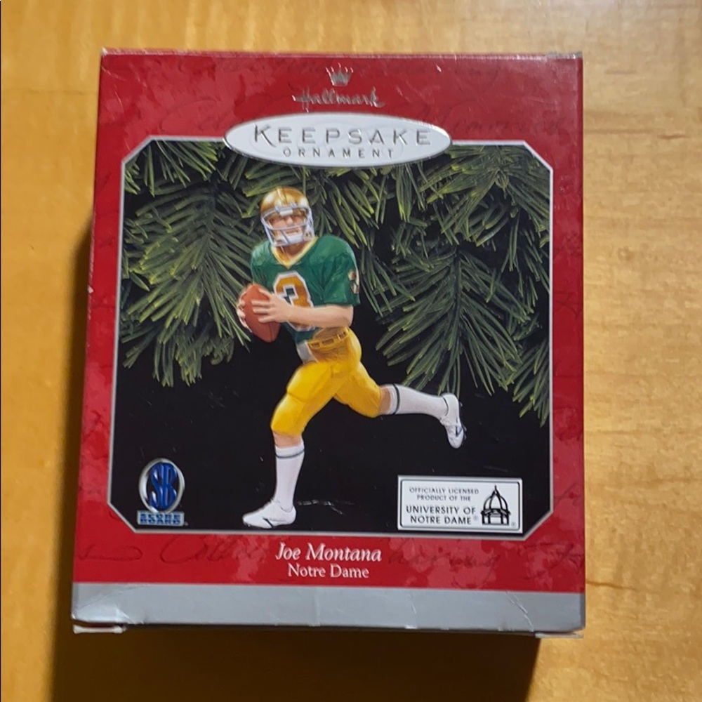 Joe Montana hallmark keepsake ornament